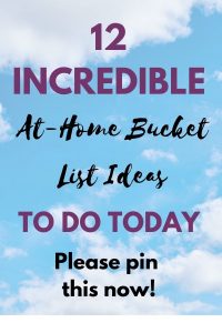 at-home bucket list