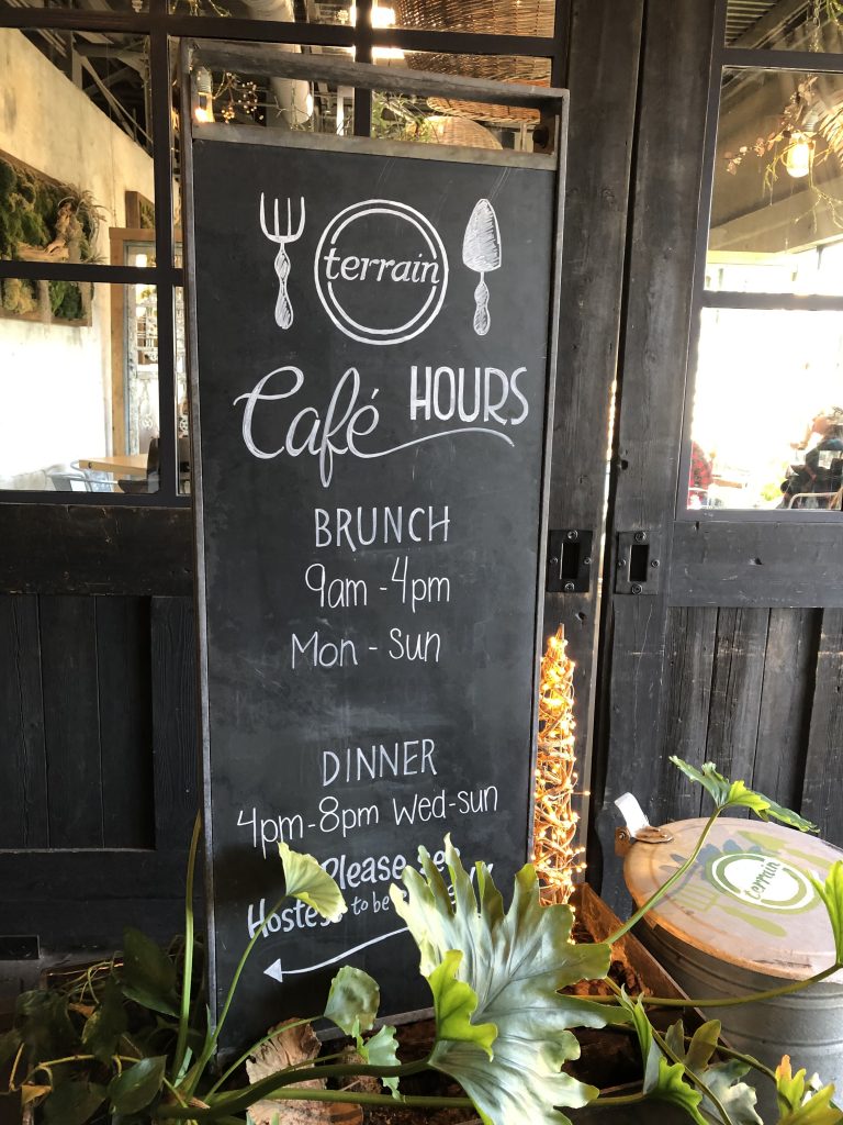 terrain cafe hours