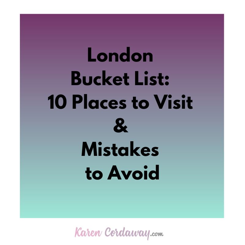 london bucket list