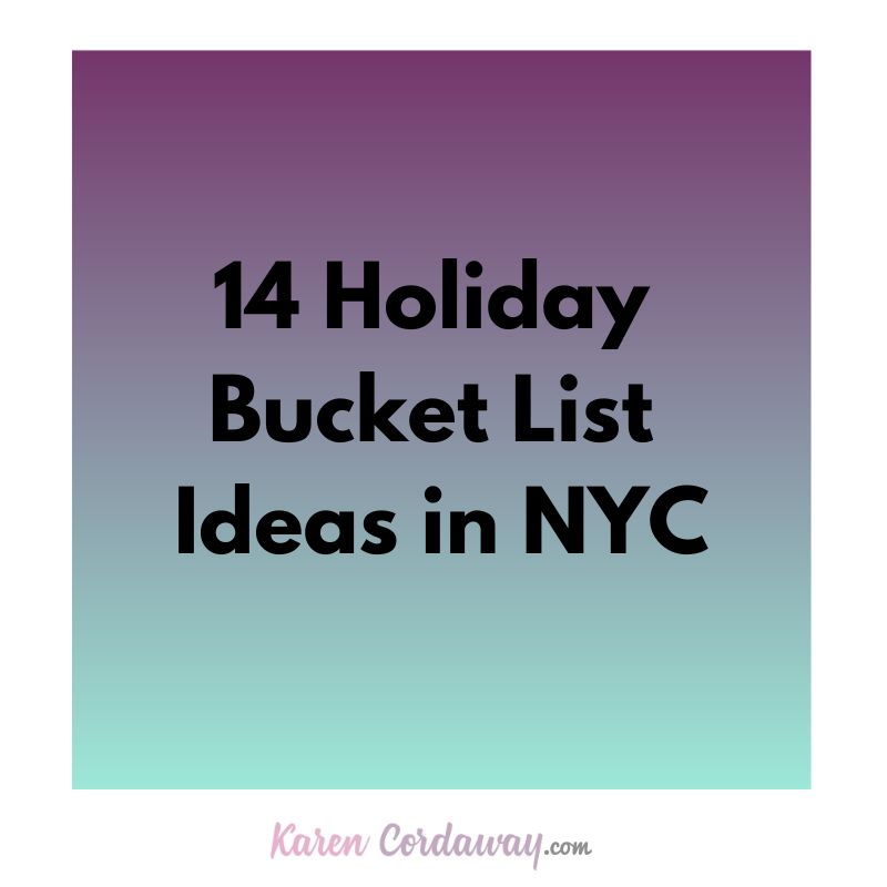 holiday bucket list NYC